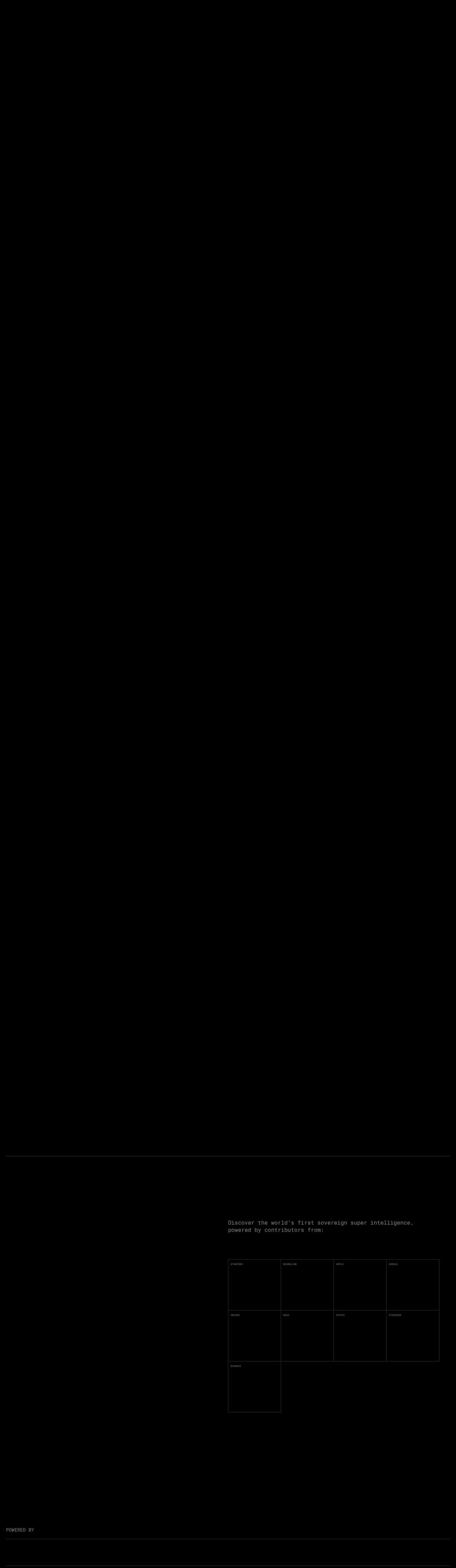 Full landing page of O.XYZ