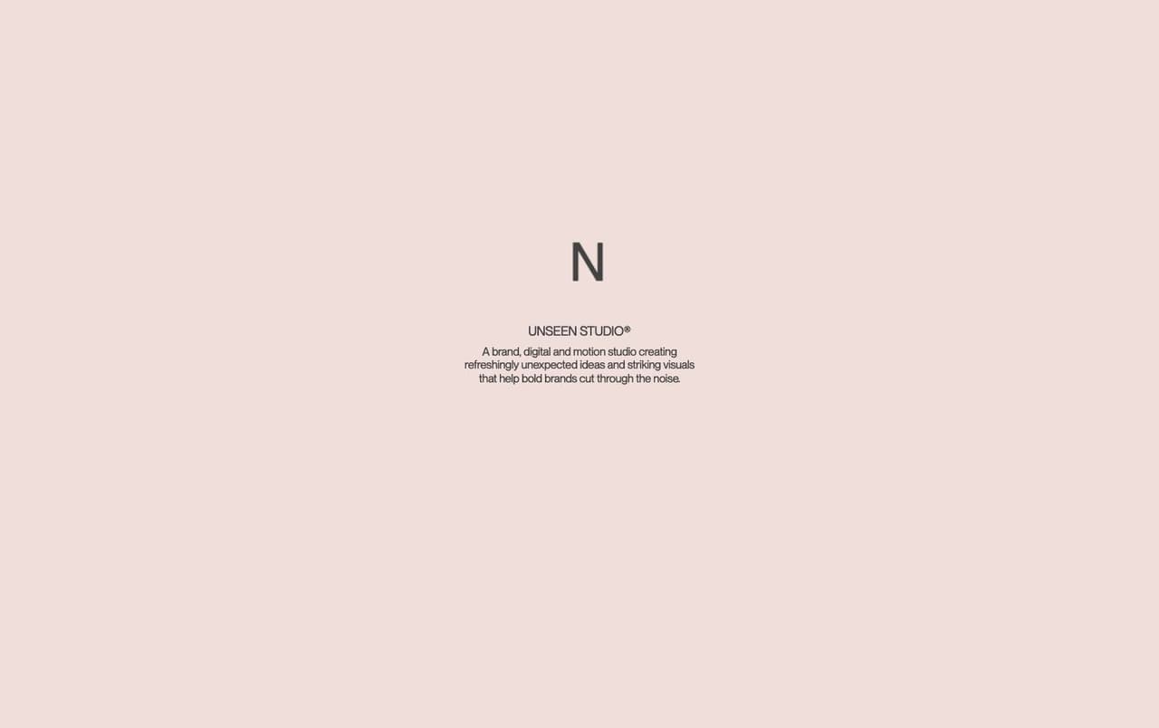 Full landing page of Unseen Studio®