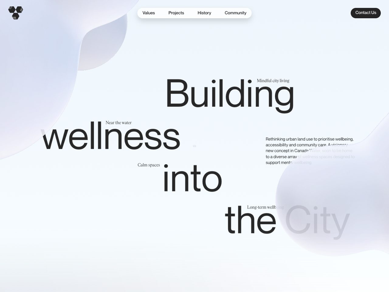 Homepage screenshot of Clearwater