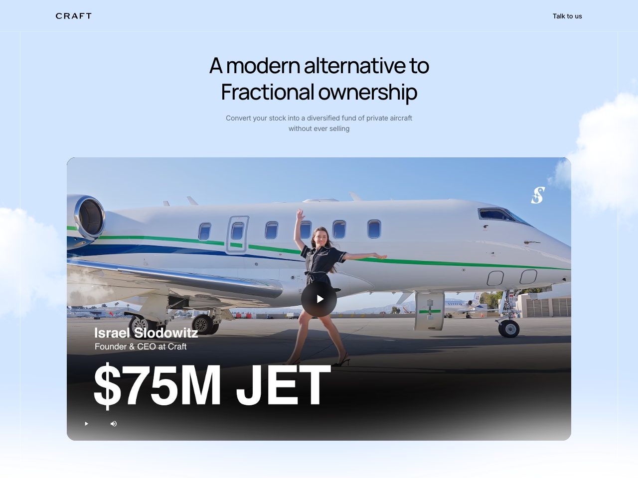 Homepage screenshot of Craft