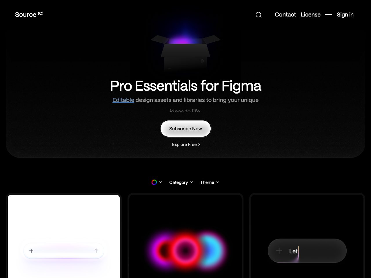 Homepage screenshot of Getsrc