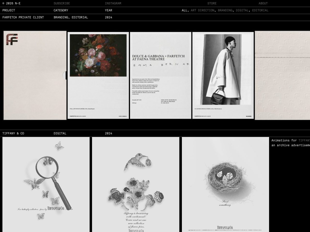 Homepage screenshot of Naranjo Etxeberria