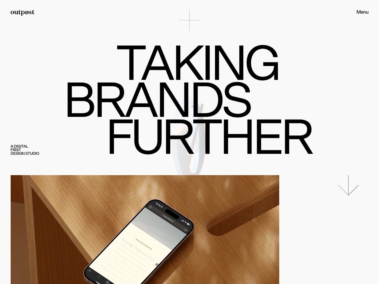 Homepage screenshot of Outpost Design