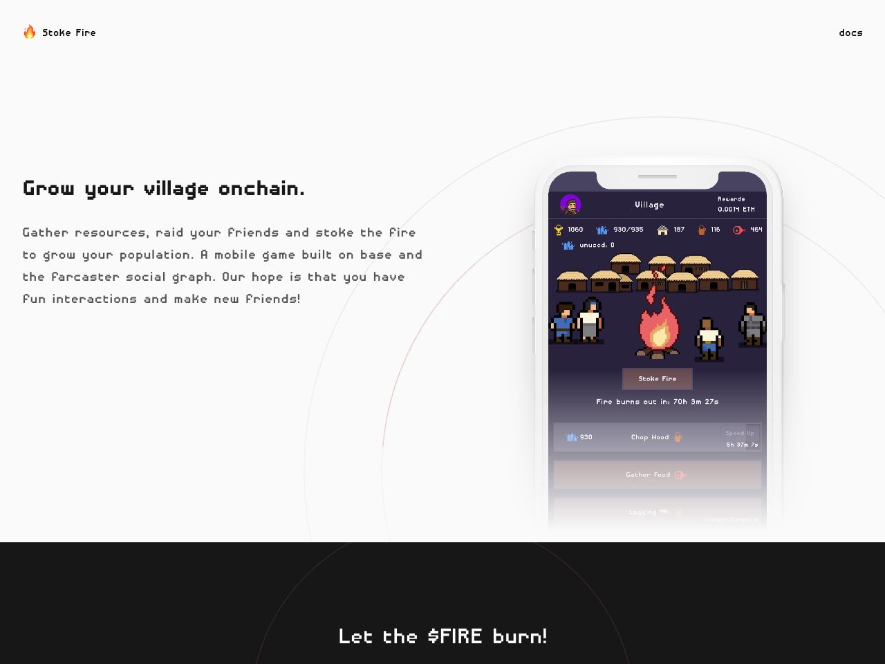 Homepage screenshot of Stokefire