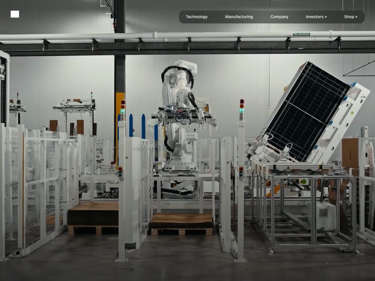 Homepage screenshot of T1energy